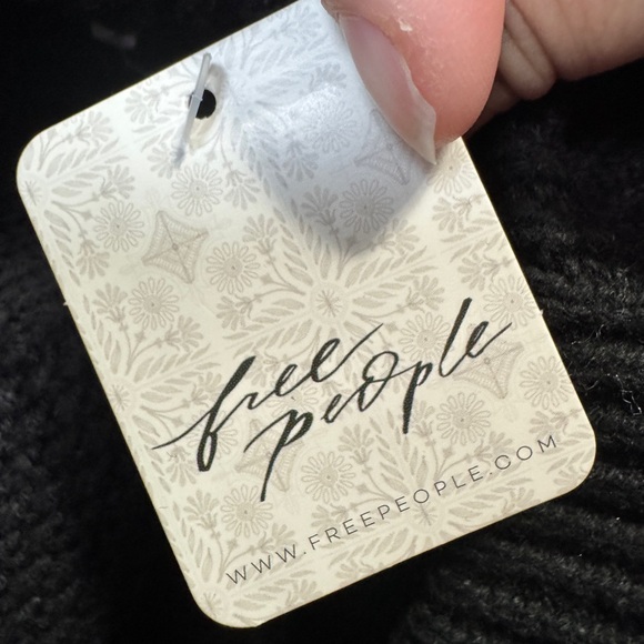 Free People Black Knit Sweater Dress - Picture 5 of 9